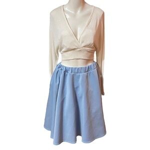 Club London Baby Blue Full Skirt Size 6